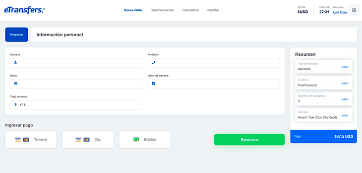 POS para Etransfers
